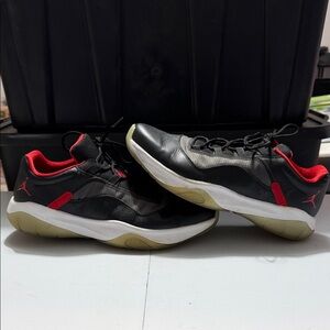 Jordan Black and Red Sneakers